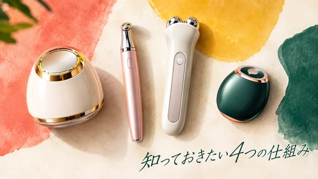 本当に効果のある美顔器の仕組みと種類を解説