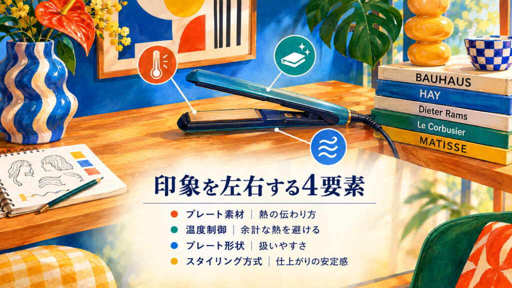 ヘアアイロンの仕組みと印象を左右する4要素