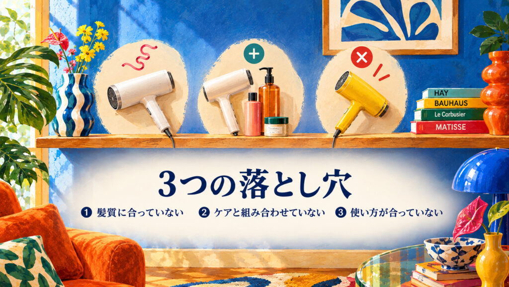 高級ドライヤーが意味ないと感じる3つのパターン
